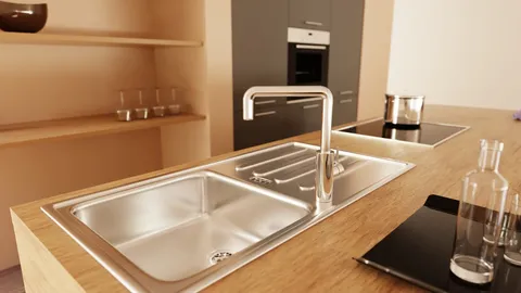 3D Küche Asset Pack - Blender 3d models