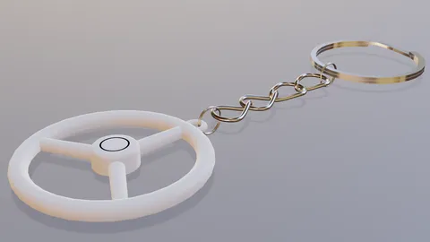 3 Spoke Keychain - Blender 3d models