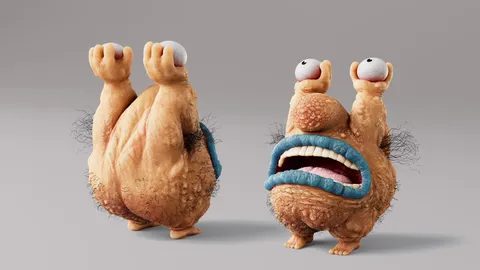 Krumm Character Model - Blender 3d models