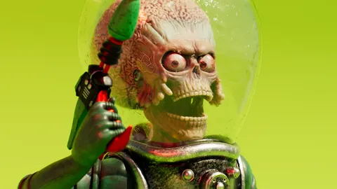 Mars Attacks Martian - Blender 3d models