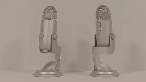 USB Microphone - Blender 3d models