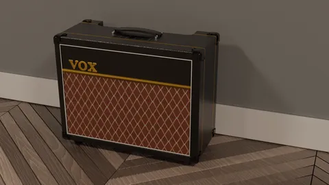 Vox AC-10 Guitar Amplifier - Blender 3d models