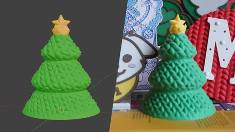 3D Printable Christmas Tree - Blender 3d models