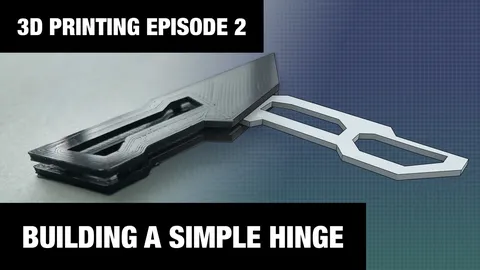 3D Printable Simple Hinge - Blender 3d models
