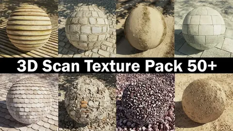 3D Scan Texture Pack - Blender textures & materials