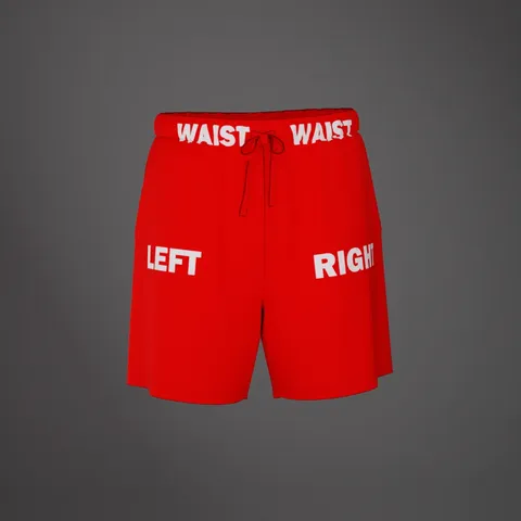 3D Shorts Mockup - Blender scenes