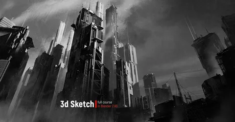 3D Sketch in Blender - Blender tutorials & courses