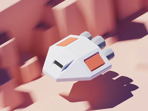 3D Spaceship Animation - Blender scenes