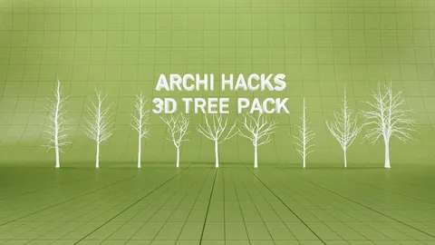 3D Tree Figures - Blender 3d models