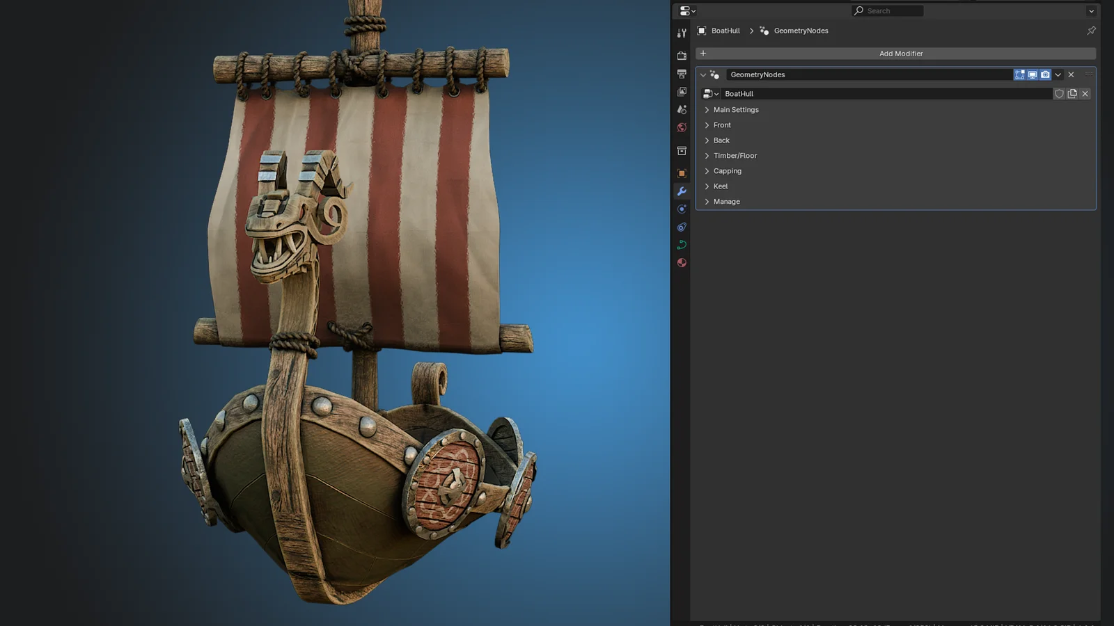 Boat Builder Geometry Node screenshot 7