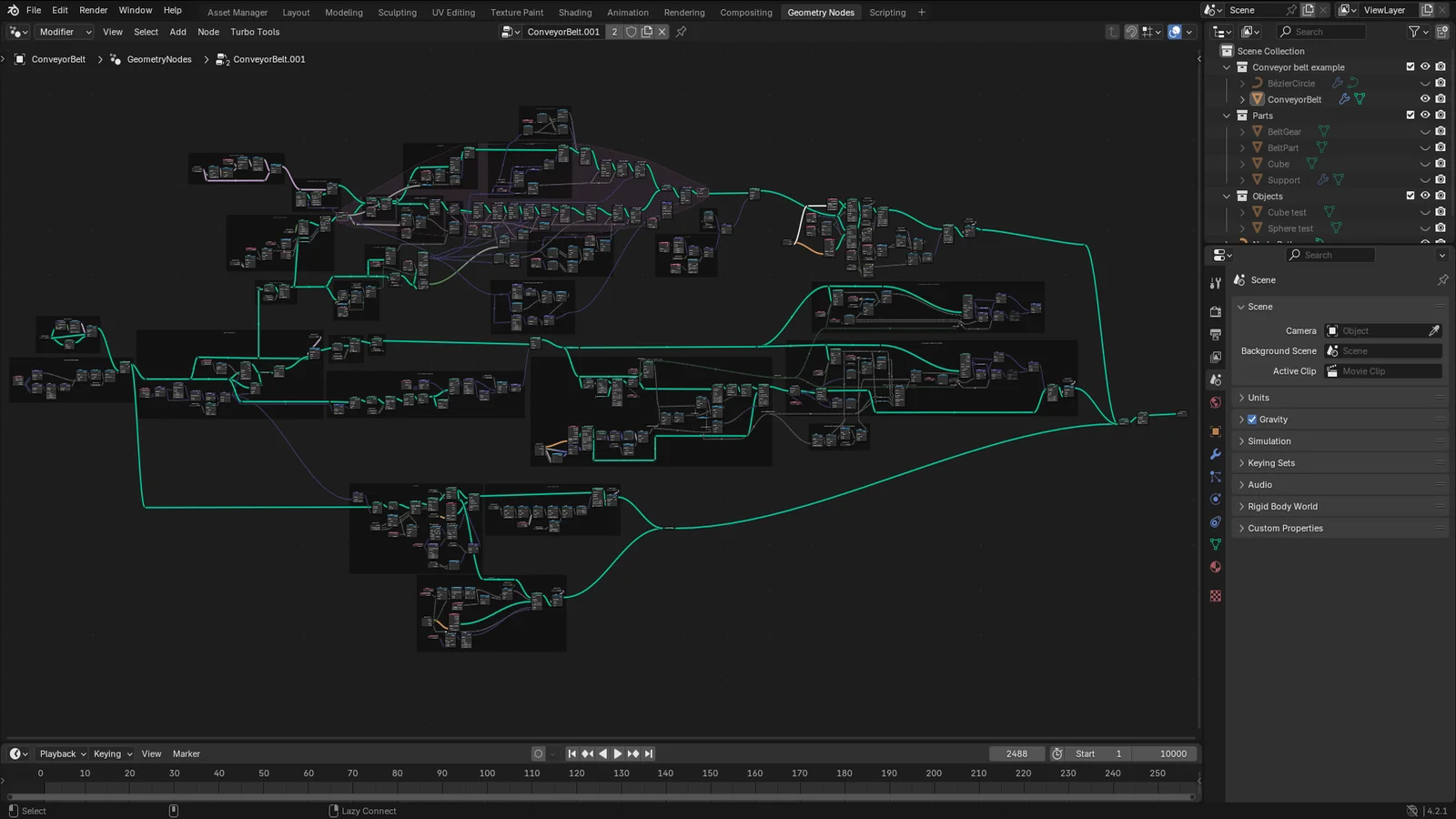 Conveyor Belt Geometry Node screenshot 6