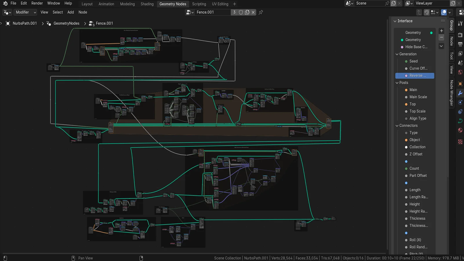 Fence Geometry Node screenshot 2