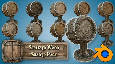 Stylized Ultimate Wood Shader - Blender shaders