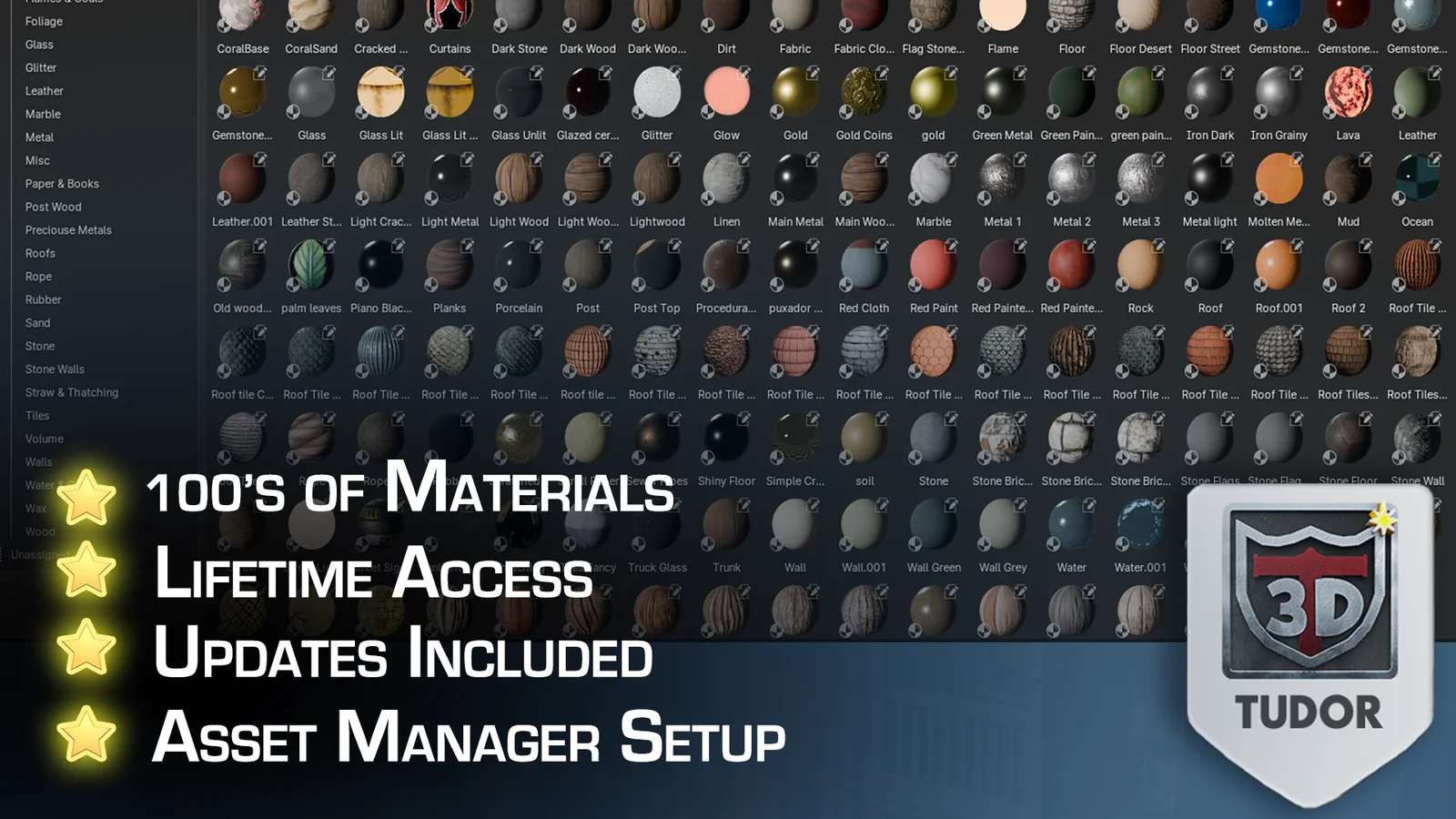 3D Tudor Massive Material Pack screenshot 2