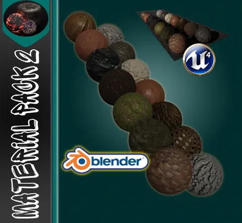 3D Tudor Material Pack 2 - Blender textures & materials