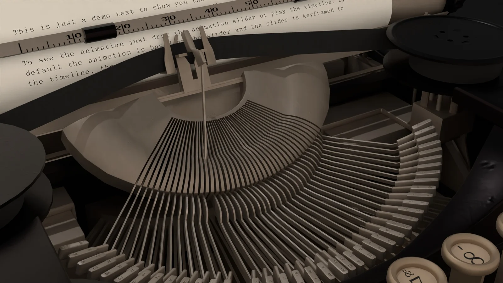Animated 3D Typewriter screenshot 5