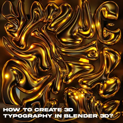 3D Typography - Blender tutorials & courses