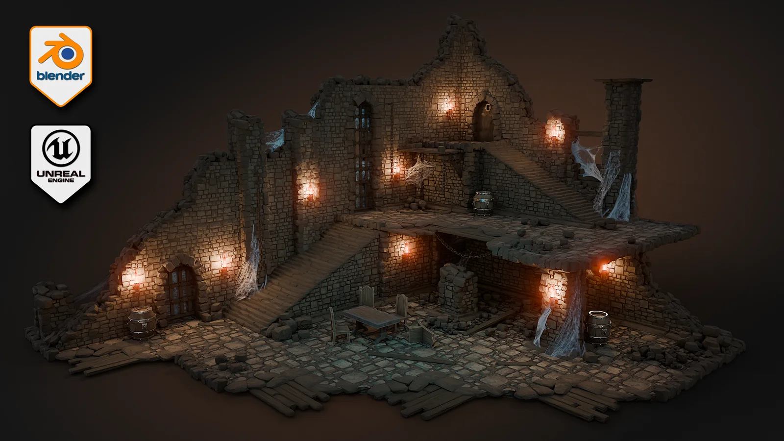 Stylized Dungeon Kitbash Pack screenshot 2