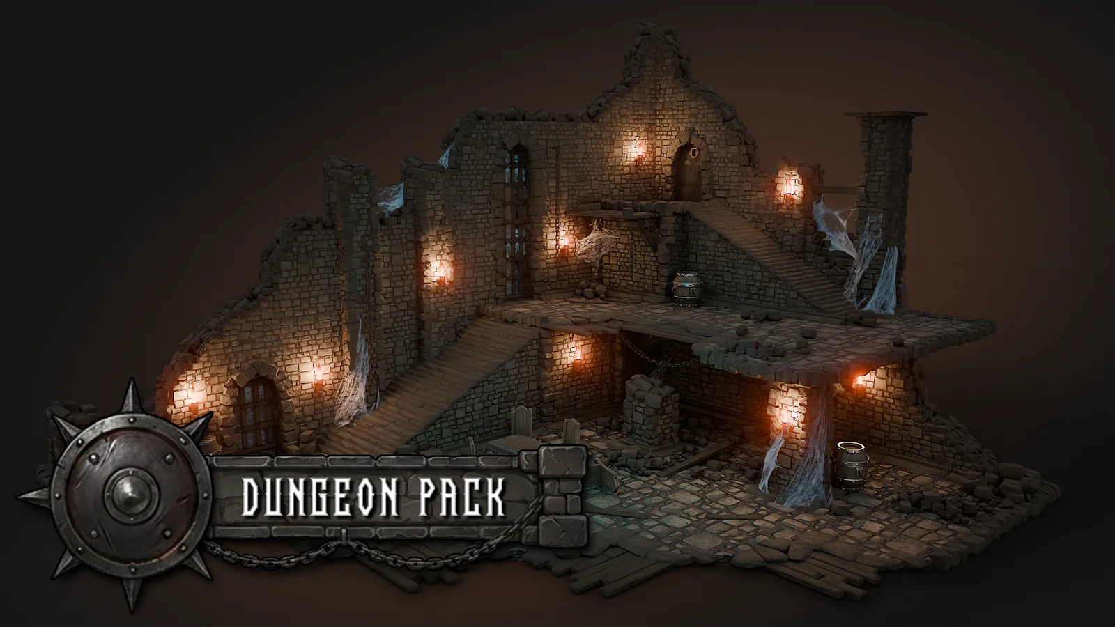 Stylized Dungeon Kitbash Pack screenshot 4