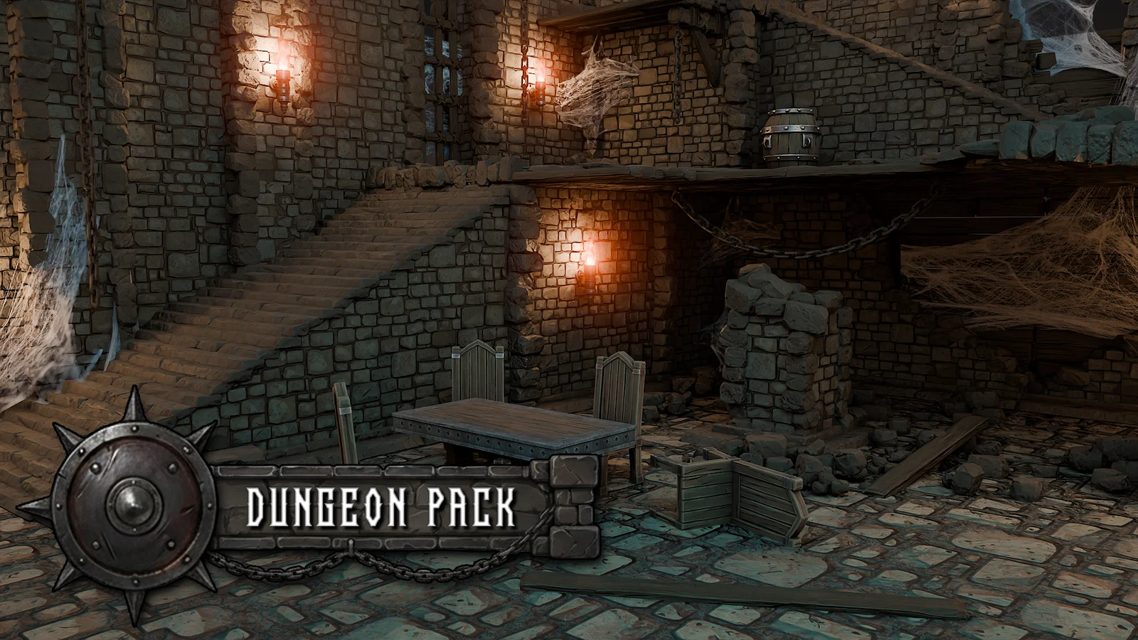 Stylized Dungeon Kitbash Pack screenshot 5
