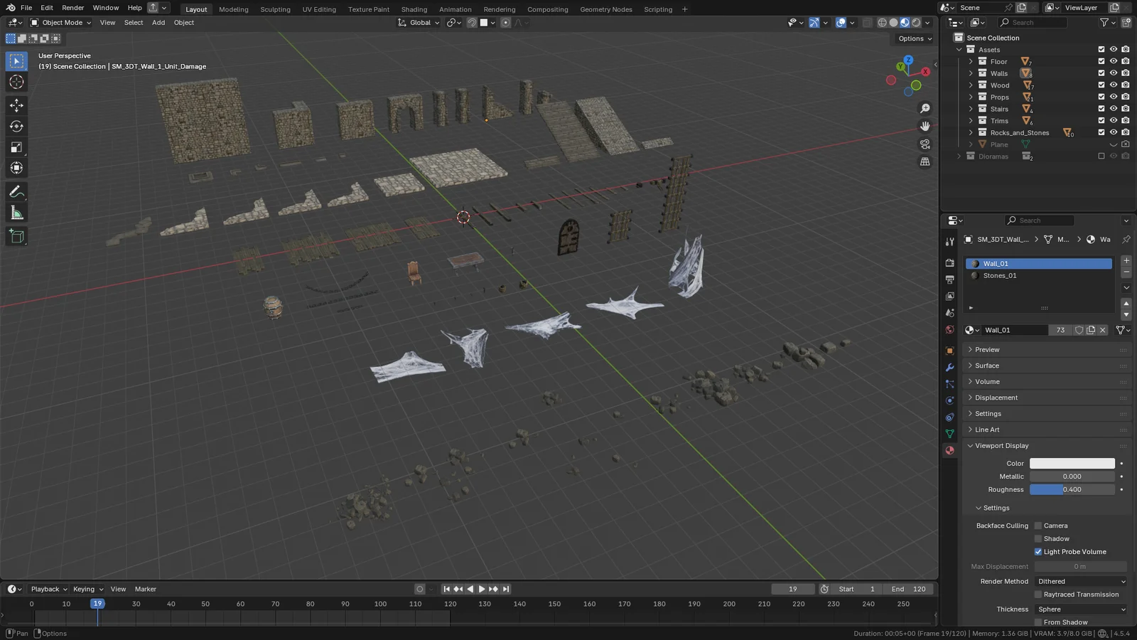 Stylized Dungeon Kitbash Pack screenshot 6