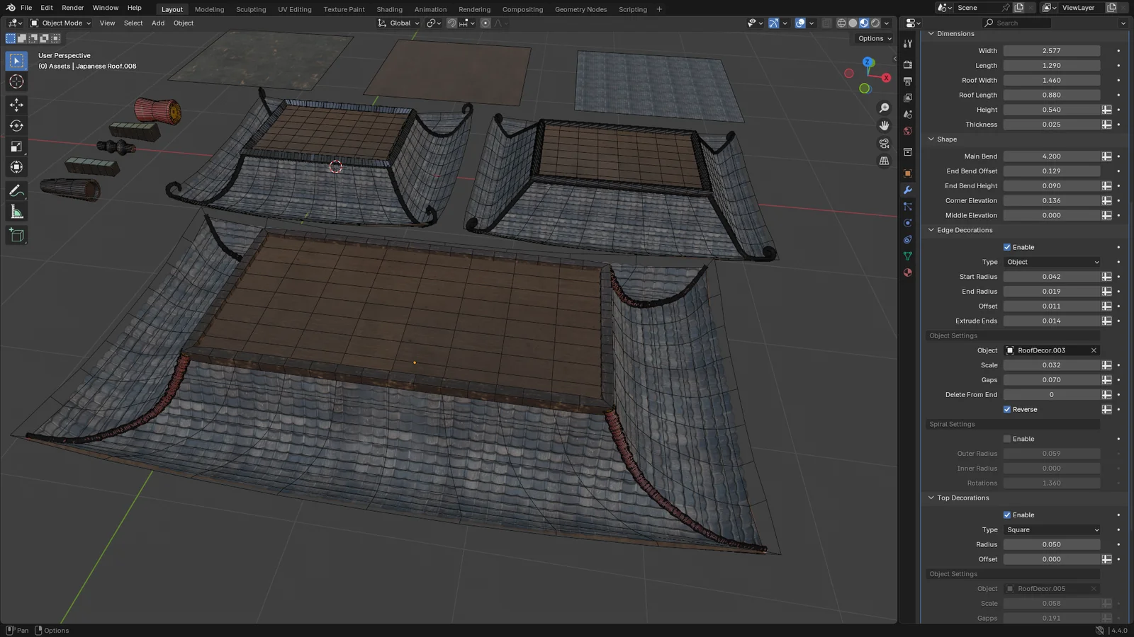 3DT Japanese Roof Generator screenshot 6