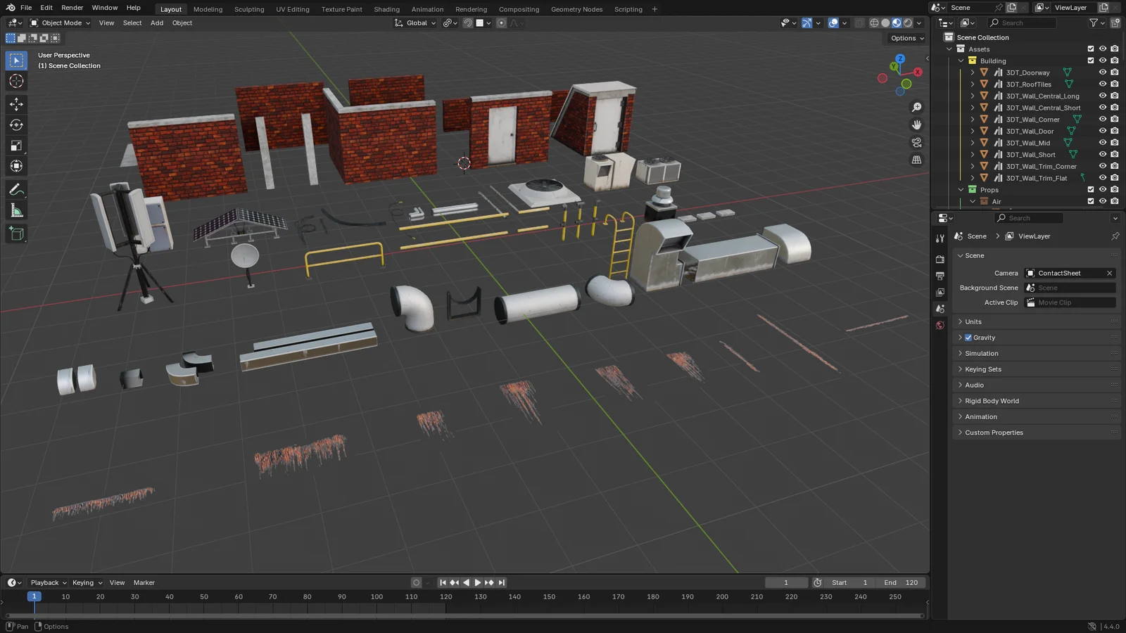 Modular Urban Rooftop Asset Pack screenshot 6