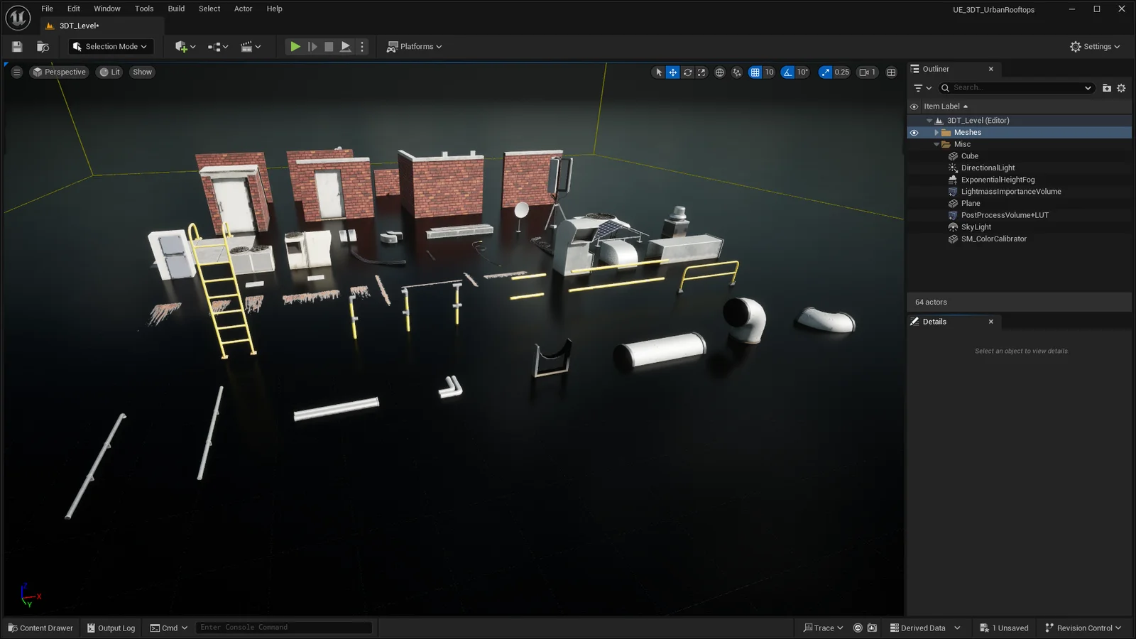 Modular Urban Rooftop Asset Pack screenshot 7