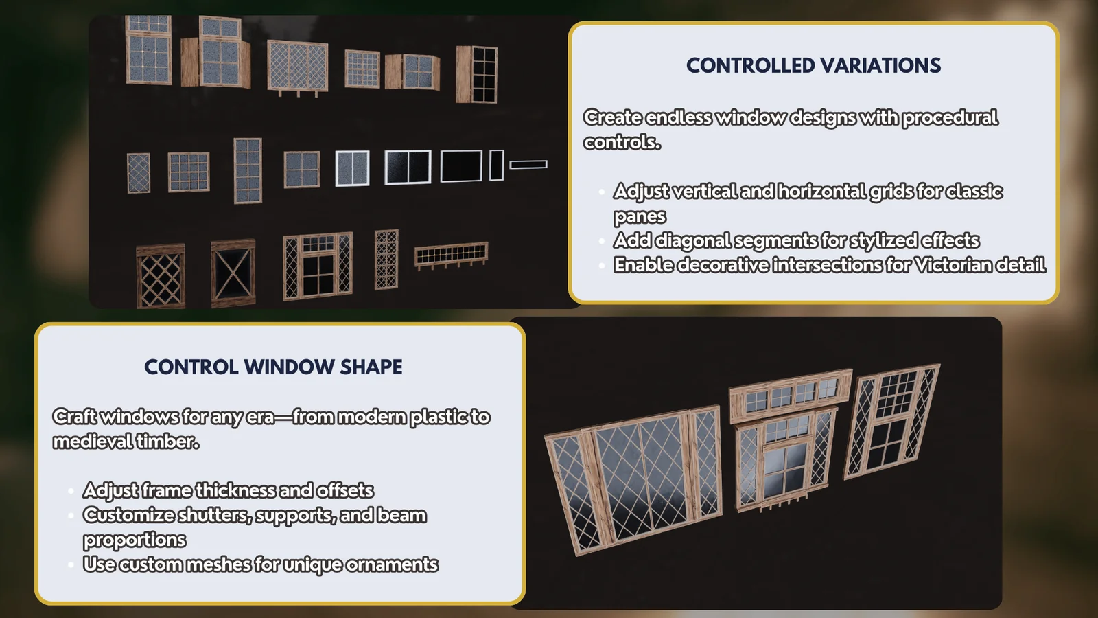 3DT Procedural Window Generator screenshot 3