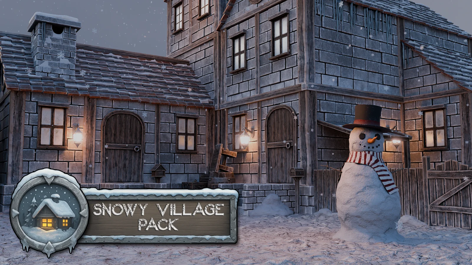 Snowy Village Modular Pack screenshot 3