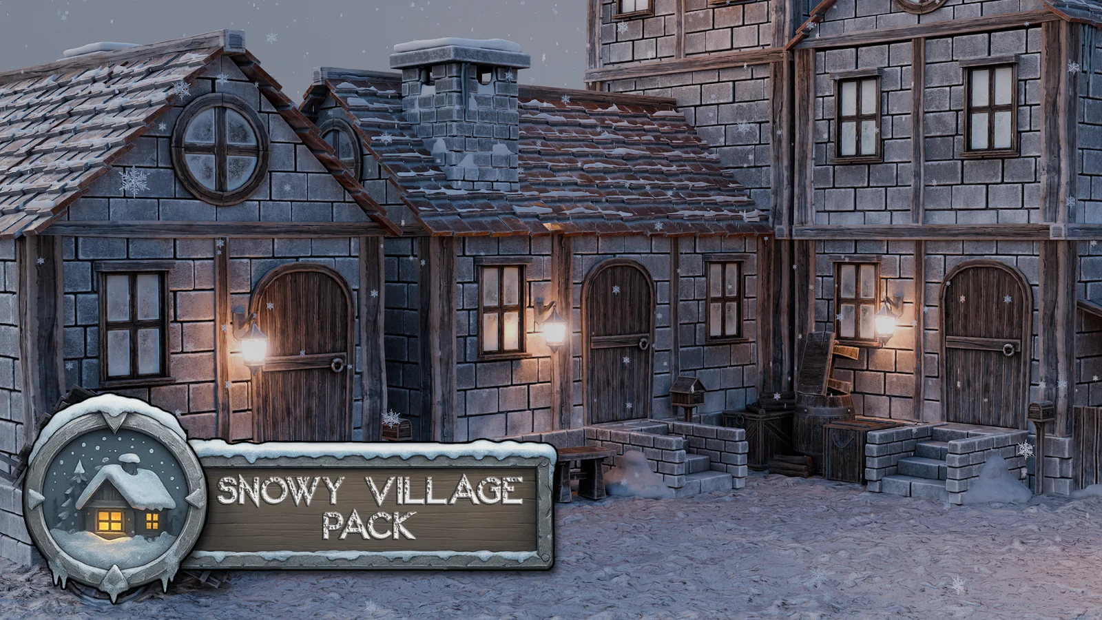 Snowy Village Modular Pack screenshot 5