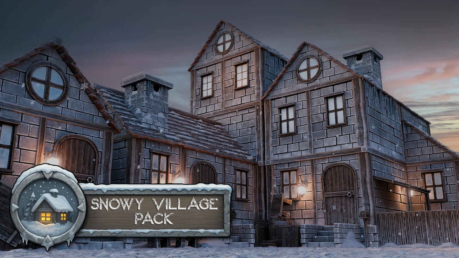 Snowy Village Modular Pack screenshot 6