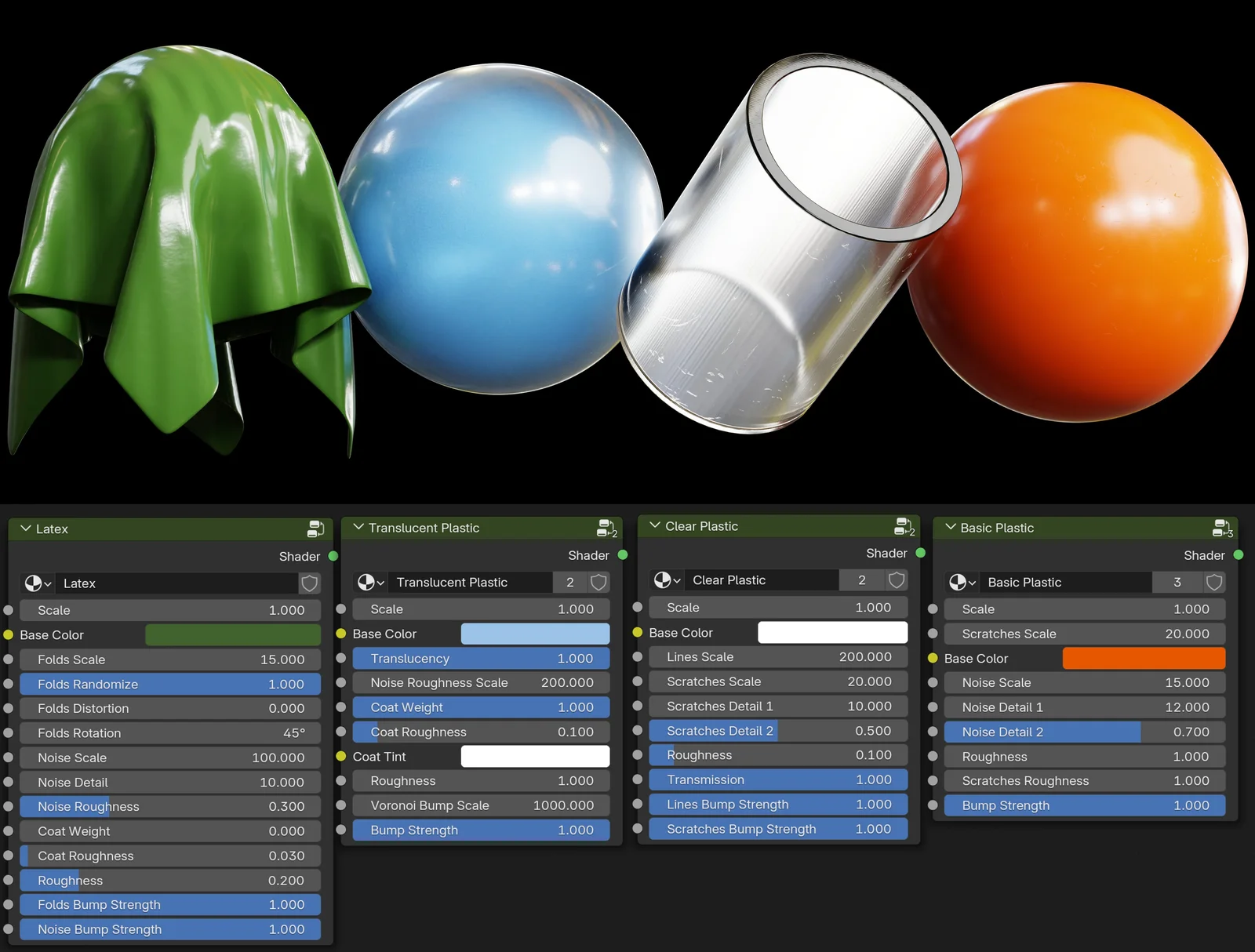 Procedural Plastic Materials screenshot 2