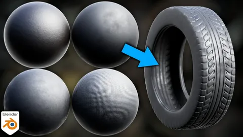 Procedural Rubber Materials - Blender shaders