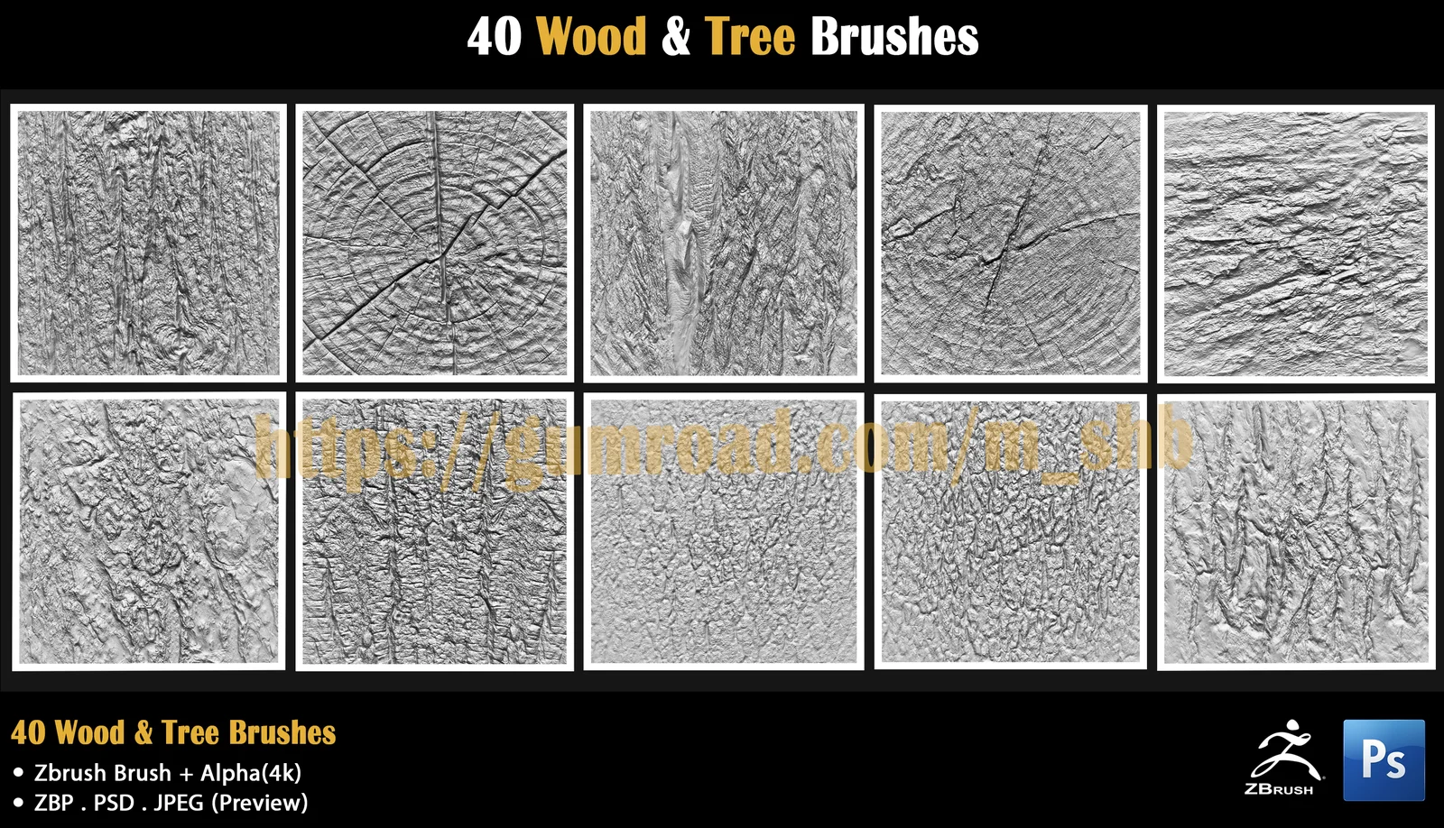 Wood & Tree Brushes screenshot 2