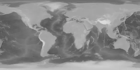 43k Earth Bathymetry Map - Blender textures & materials