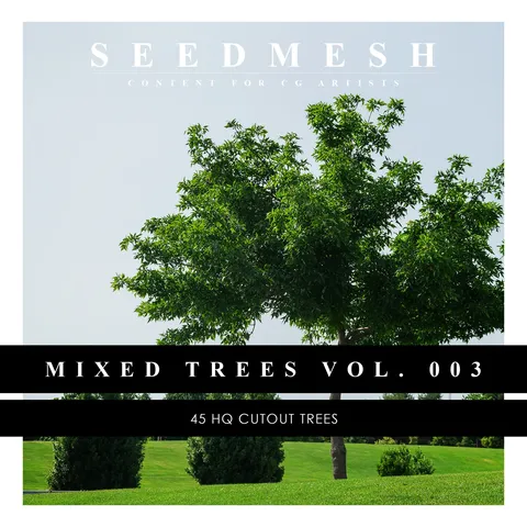 Mixed Species Trees Vol 3 - Blender textures & materials