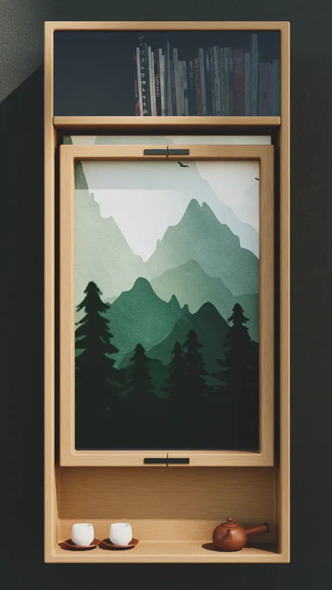 Wall Mounted Folding Table - Blender 3d models