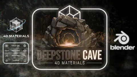 Deepstone Cave - Blender shaders