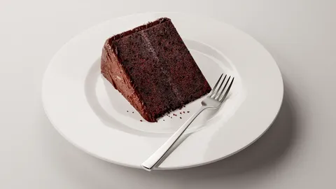 4K Chocolate Cake Texture Pack - Blender textures & materials