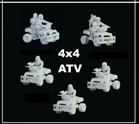 4x4 ATV Riders - Blender 3d models