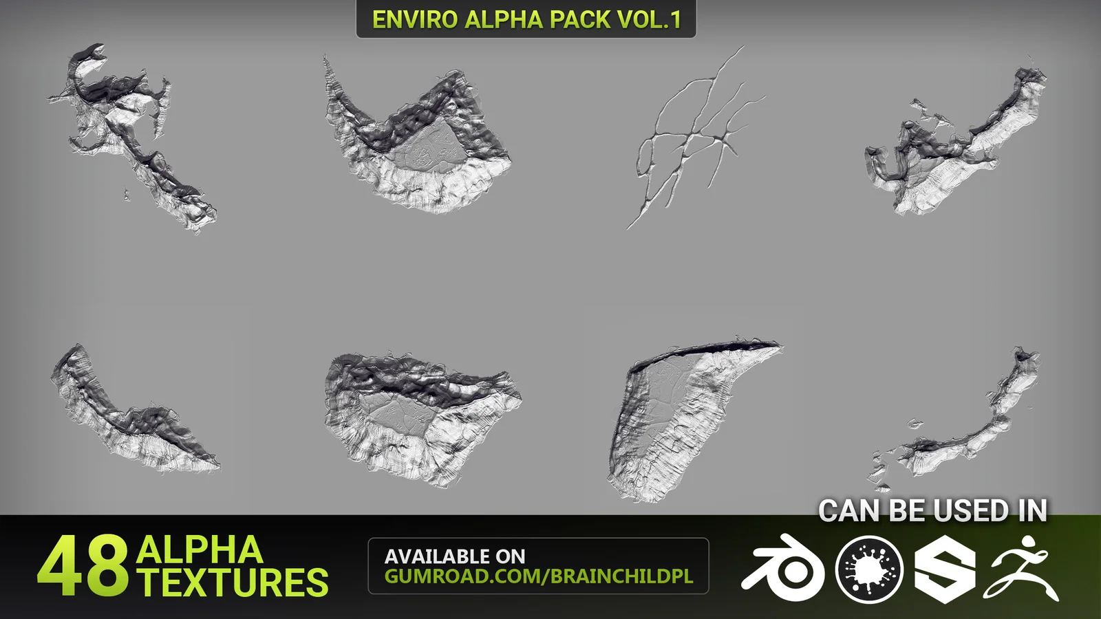 50 Cracks & Damage Alpha Textures screenshot 4