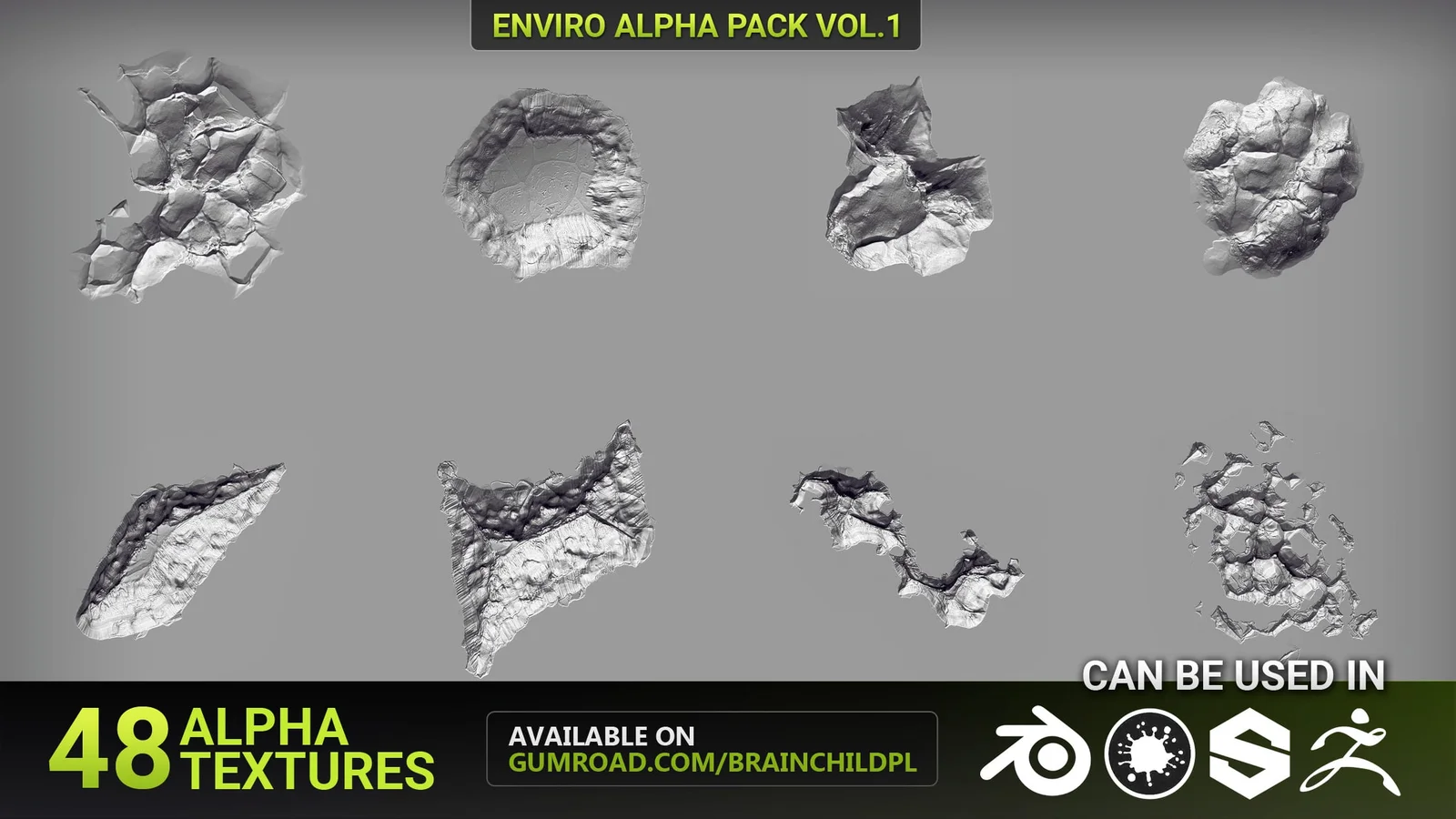 50 Cracks & Damage Alpha Textures screenshot 5