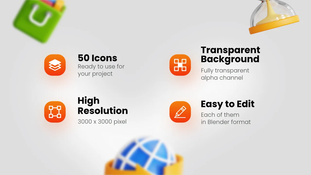 50 General UI 3D Icons screenshot 2