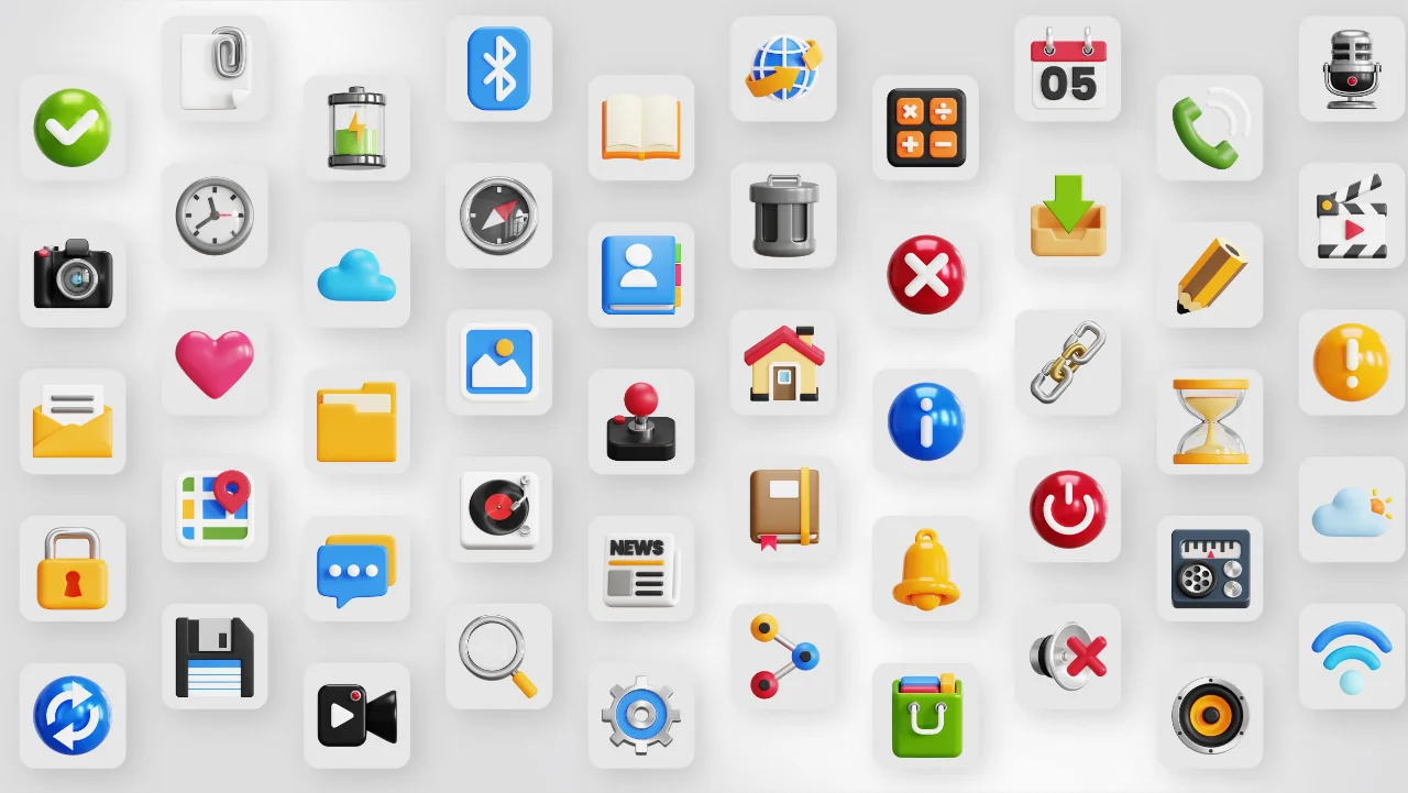 50 General UI 3D Icons screenshot 7