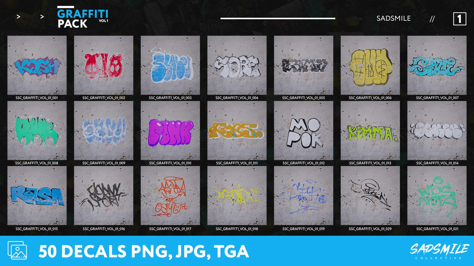 50 Graffiti Decals Vol. 1 screenshot 3