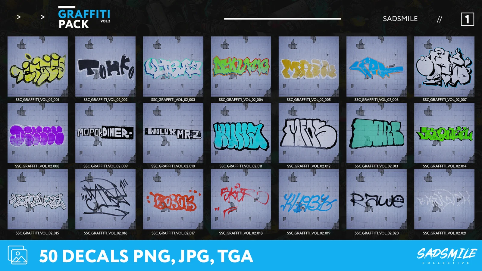 50 Graffiti Decals Vol. 2 screenshot 2