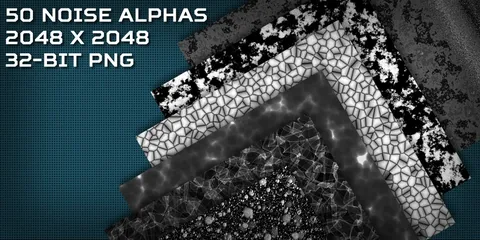 Noise Detail Alpha Masks - Blender sculpting brushes