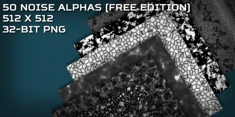 60 Noise Detail Alphas - Blender sculpting brushes