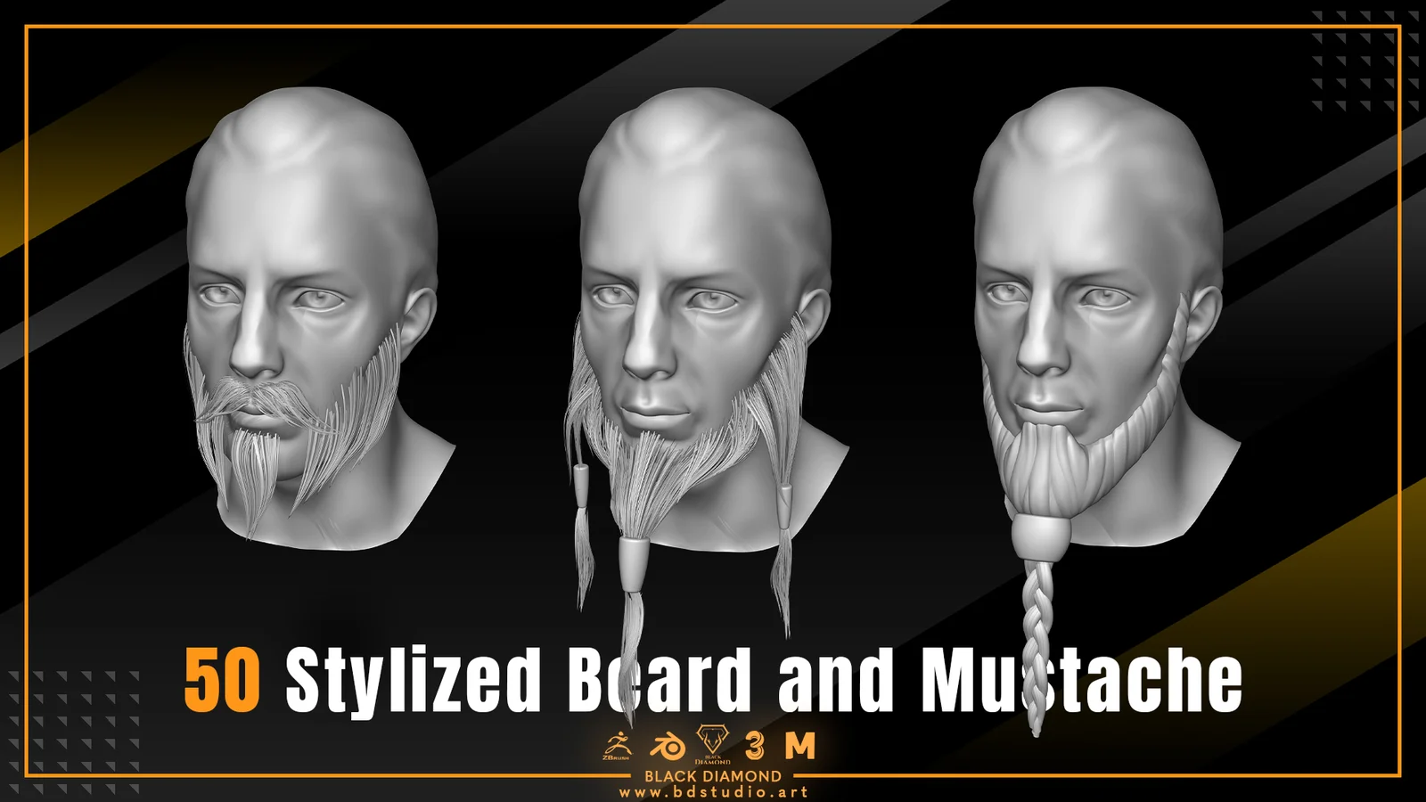 50 Stylized Beard And Mustache screenshot 4